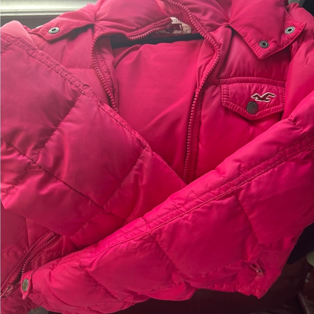 Hollister Hot Pink Quilted Jacket